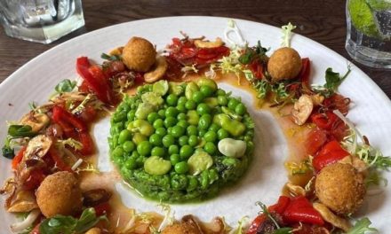 Pea and broad bean salad recipe from the black horse