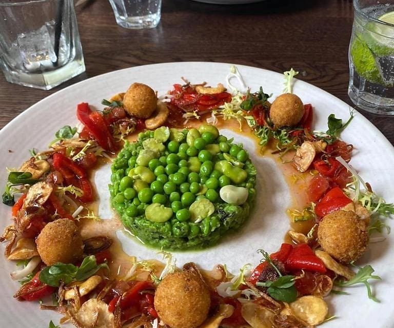 Pea and broad bean salad recipe from the black horse