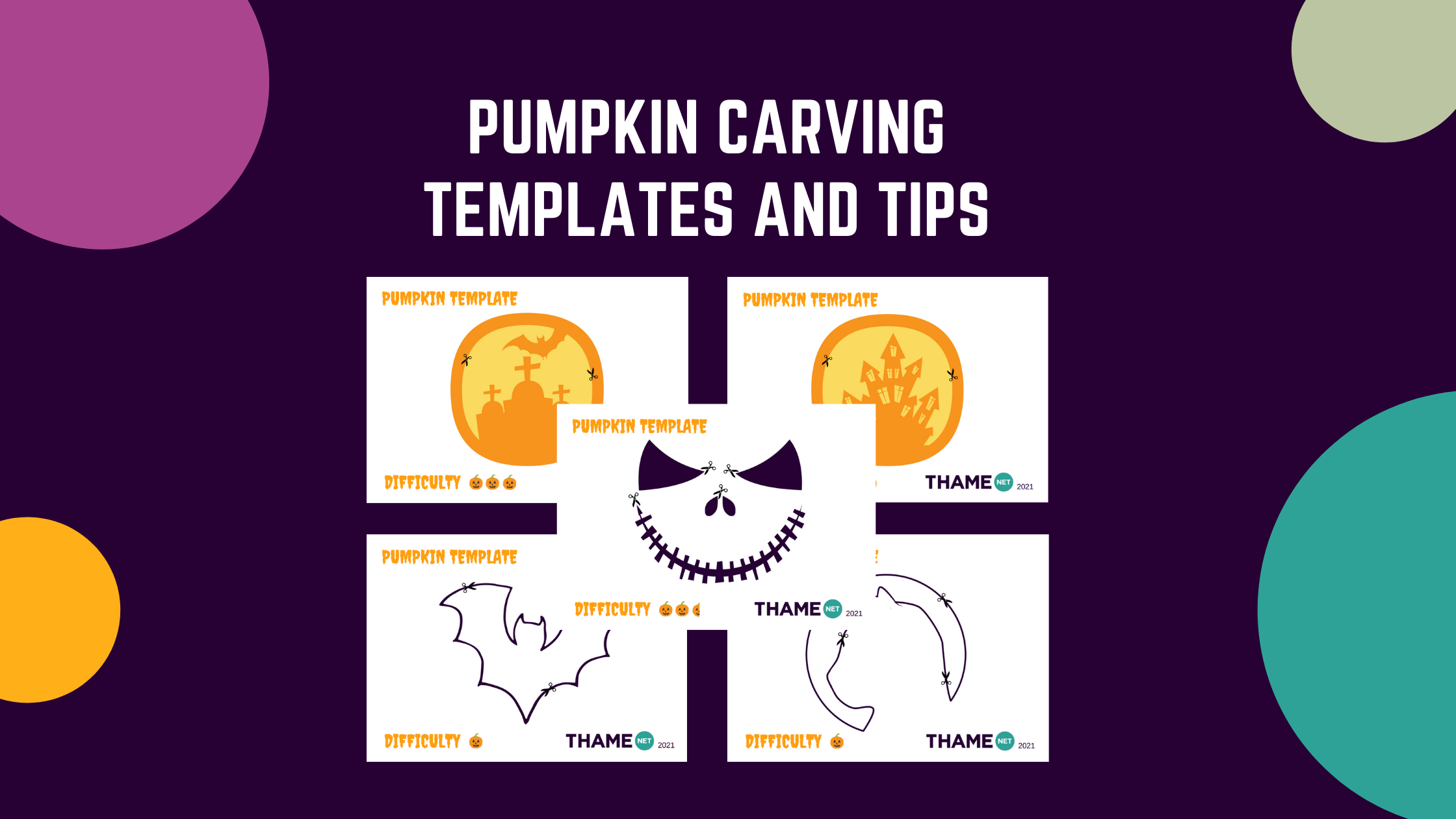 Pumpkin carving templates