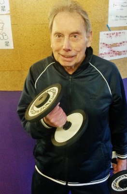 Tom Gilmore - aged 83; Racquets, Thame's eldest member