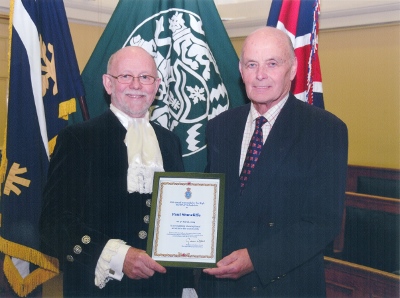The High Sheriff of Oxfordshire (left) with Paul Stancliffe (right)