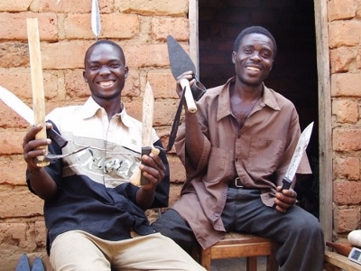 Blacksmiths, Kigoma & Kasulu with the donated tools they have benefited from