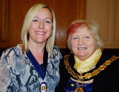 Thame's new Mayor, Jeannette Matelot Green (Right) & her Deputy, Nichola Dixon 