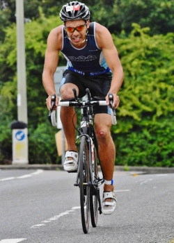 Fastest competitor in the Thame Triathlon 2014, Andrew Queralt