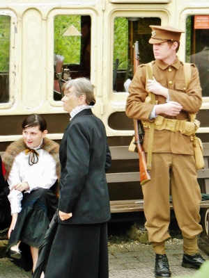 Shot during filming at Chinnor & PR station (Courtesy of Chinnor & Princes Risborough Railway)