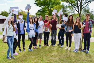 Lord Williams's GCSE students celebrate