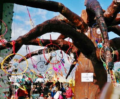 Dreamcatcher tree at Towersey Festival 2014