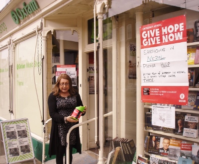 Marianne Parslow, Deputy Manager at Thame's Oxfam Bookshop