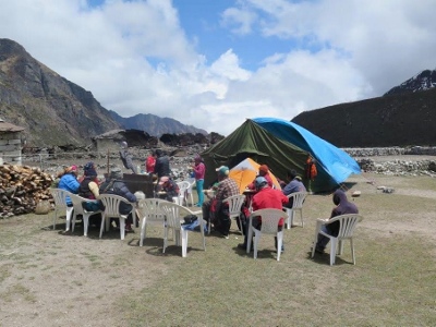 One of the pictures sent by Apa Sherpa from Thame, in Nepal.
