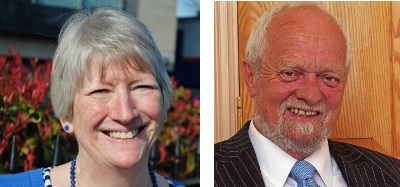 Prospective Thame Town councillors, Helena Fickling and Don Butler, both standing as Independent candidates this time