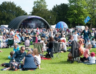 Music in The Park is held annually in Elms Paark (image Nick White)