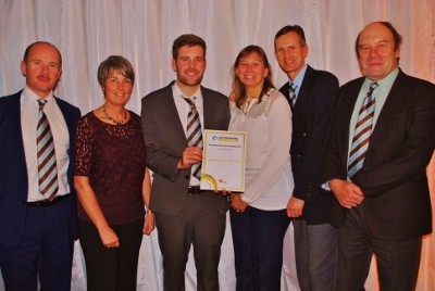 Representatives of Thame Town Cricket Club proudly display their nominees certificate