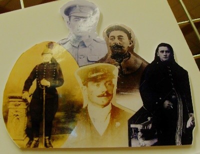 A montage of soldiers from Thame, Montesson and Baesweiler