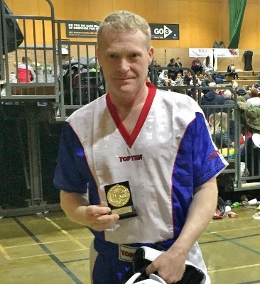 Ian Carter with his Gold medal