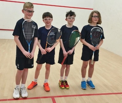 The Oxfordshire team (L to R) - Luke Hayes, Oliver Coulcher-Porter, Jack Needle and Ambrose Garson