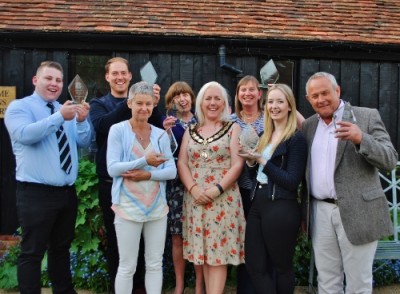 L to R - Josh Preston, Mark Wilkins, Sarah White, Angela Wilson (peeping), Nichola Dixon, Sheena Beard, Holly Shiels and Chris Wren