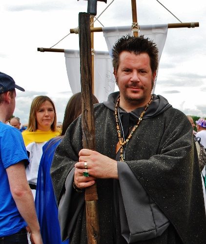 The Headteacher of John Hampden Primary school, Mr Hankey, lead his school in the carnival procession