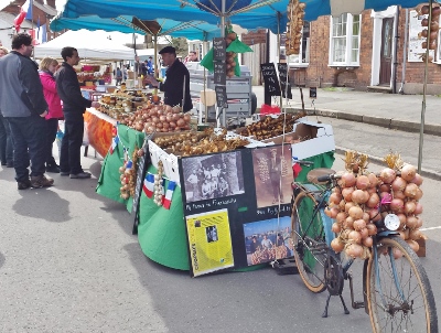 The onion and garlic stall